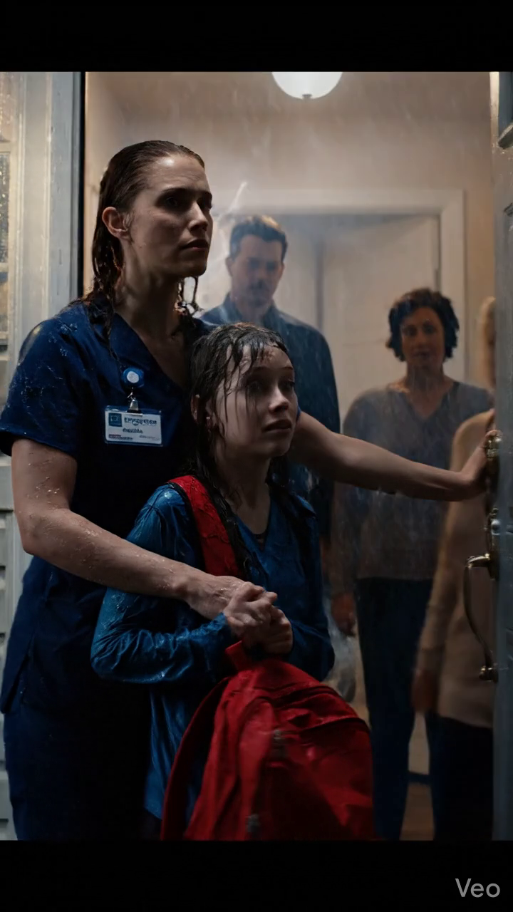 Ma fille de 10 ans m'a appelée du porche lors d'un orage du Midwest, disant que sa clé n'ouvrirait soudainement pas la porte de mes parents et qu'elle attendait depuis cinq heures sous la pluie. Je me suis précipité de mon service à l'hôpital Evergreen, et ma mère a ouvert la porte une fissure et a dit,