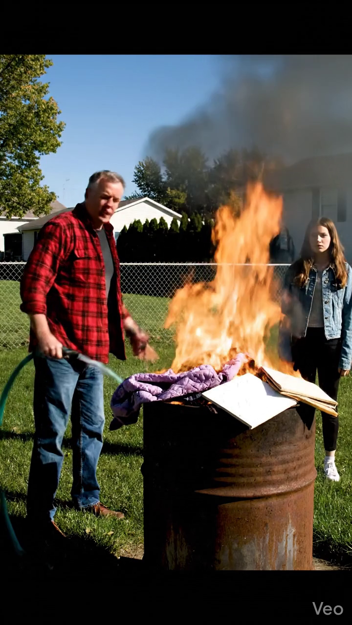 Quand j'avais 17 ans à Dayton, dans l'Ohio, mon père a empilé mes vêtements, mes carnets de croquis, et même la courtepointe que ma grand-mère a faite sur un tonneau de brûlure dans le jardin, une main tenant toujours le tuyau de jardin pour que l'herbe ne l'attrape pas, puis il a dit froidement,