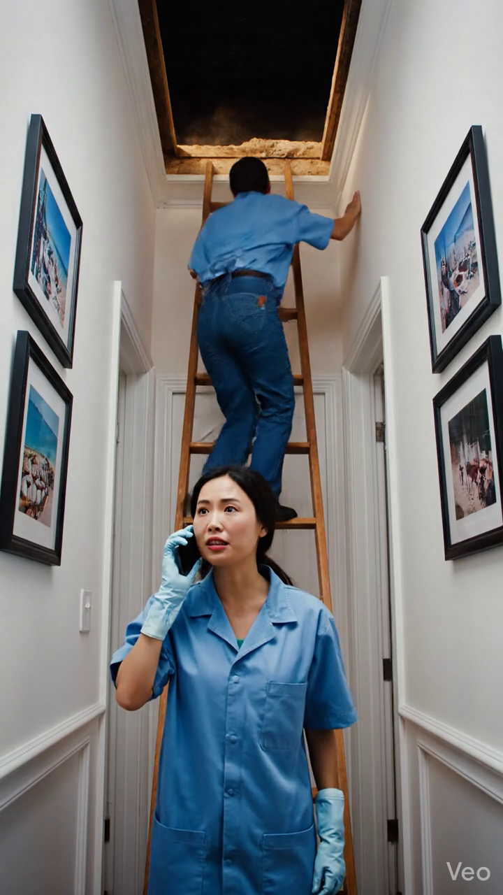 Pendant que mon fils et ma belle-fille étaient en vacances, j'ai engagé un nettoyeur pour aider la maison. Moins d'une heure plus tard, elle m'a appelé, sa voix tremblant. Il y a quelqu'un qui pleure dans le grenier. Ce n'est pas la télé. Je me suis précipitée, pensant qu'il devait y avoir une erreur, mais au moment où j'ai descendu l'échelle du grenier, j'ai réalisé qu'ils avaient caché quelque chose dans cette maison qui n'était jamais destiné à être trouvée. Nouvelles