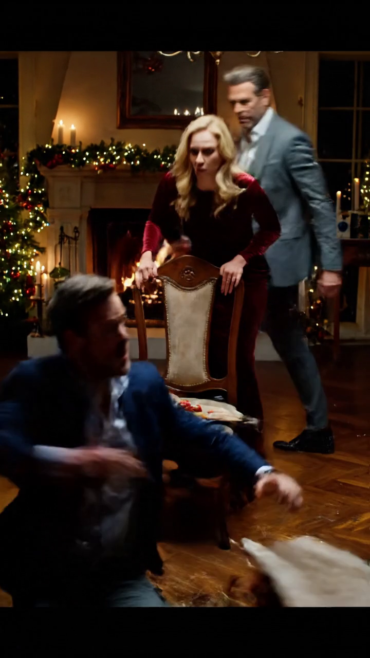 Ma femme m'a poussé hors de ma chaise à notre dîner de Noël et a dit devant tout le monde,