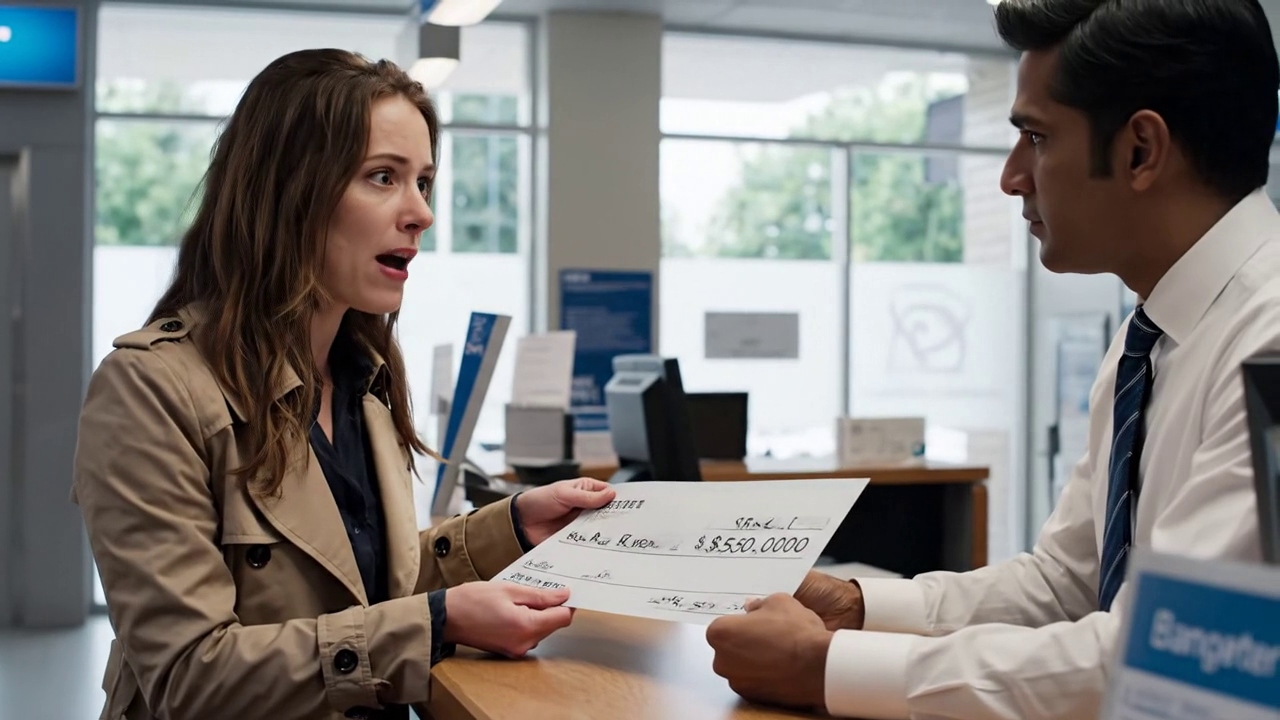 Mon grand-père m'a remis un chèque de 500 000 $. Ma mère a fermé la porte et a commandé, 