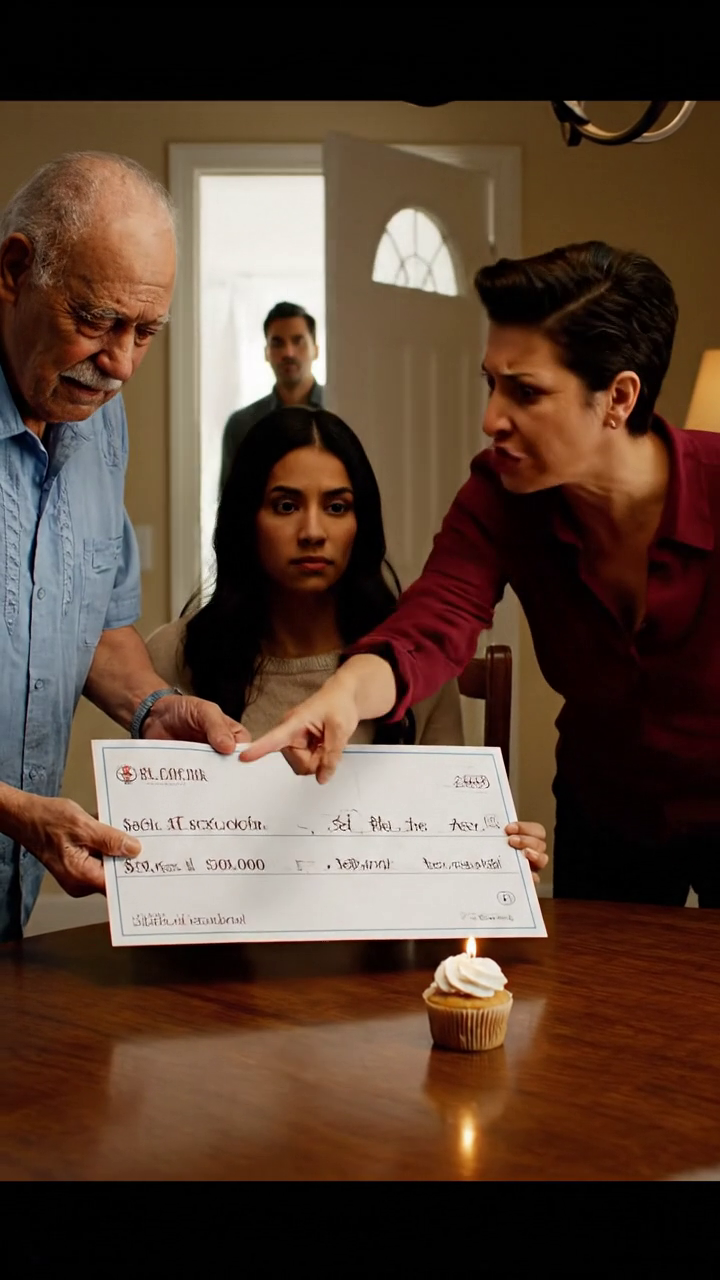 Mon grand-père m'a remis un chèque de 500 000 $. Ma mère a fermé la porte et a commandé, 