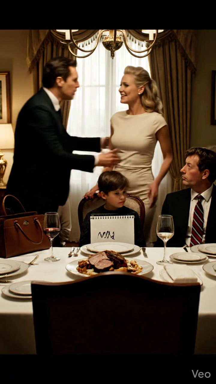 J'ai invité toute la famille à dîner pour parler de mon testament. Ma belle-fille souriait d'une manière étrangement forcée. De nulle part, mon petit-fils m'a serré et chuchoté, Grand-mère, maman a mis son collier en diamant dans votre sac. J'ai gelé, mes mains et mes pieds ont refroidi. Pendant que personne ne faisait attention, j'ai discrètement glissé le collier dans ma fille dans le sac de la loi. Dix minutes plus tard... Nouvelles