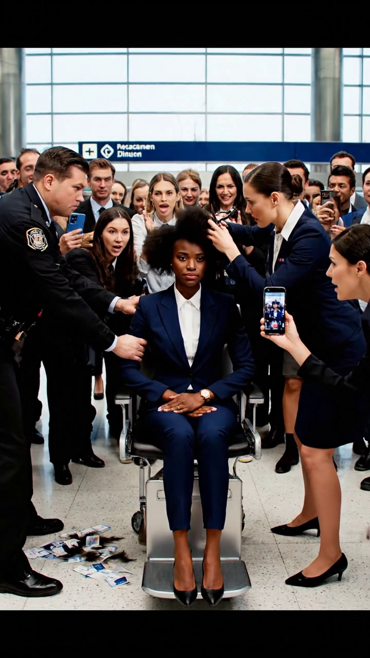 Le personnel de la compagnie aérienne a rasé un CEO noir.