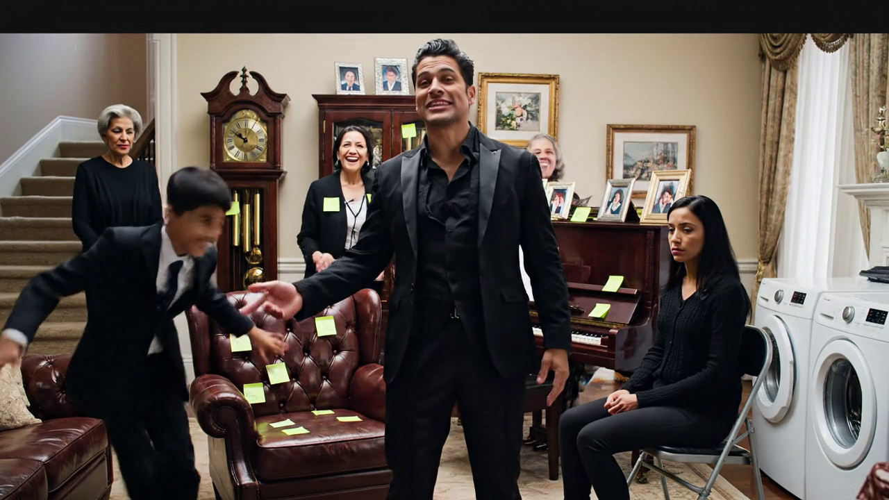 Mon fils a levé son menton et a dit, 