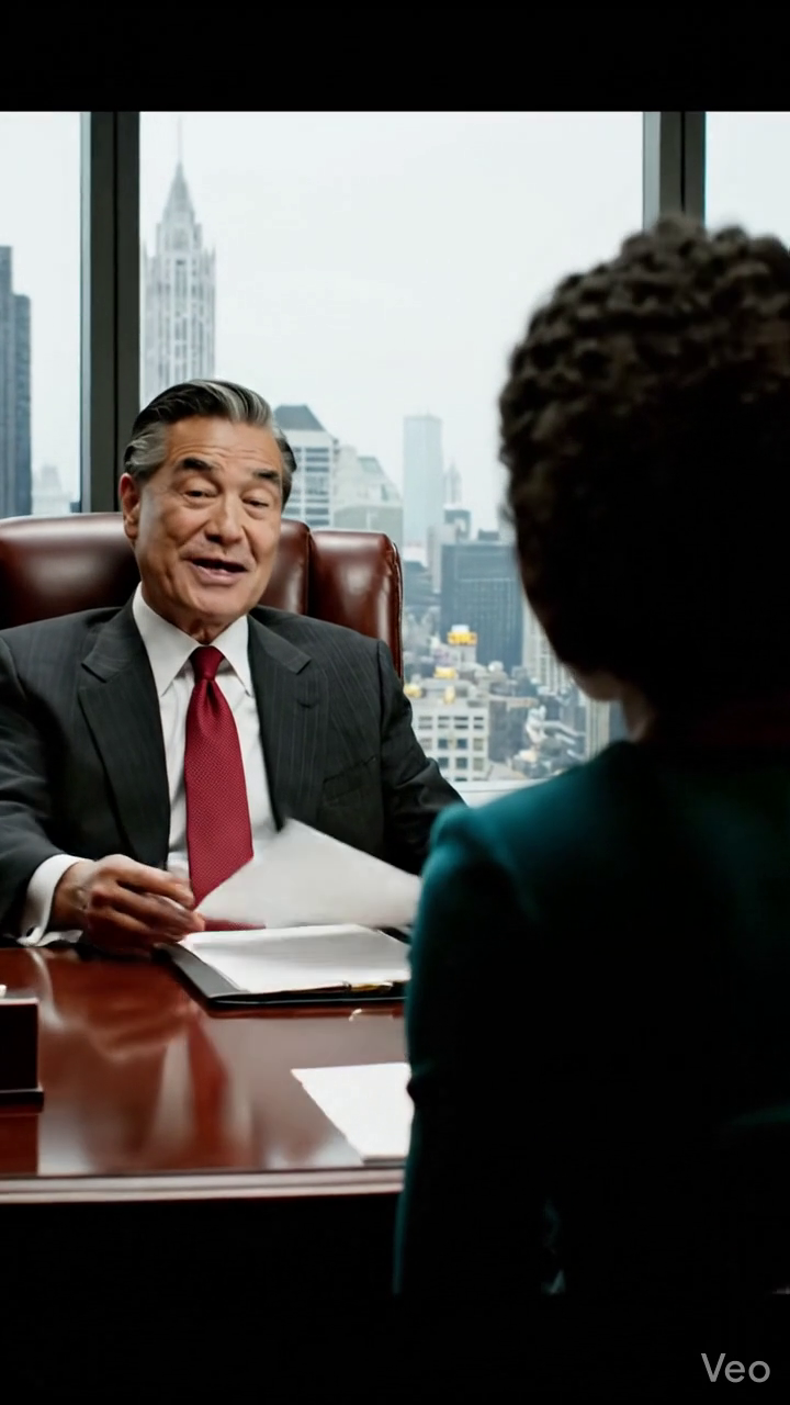 Au cours de mon examen annuel dans un bureau du centre-ville, mon patron a glissé une feuille de papier à travers le bureau et a scindé 