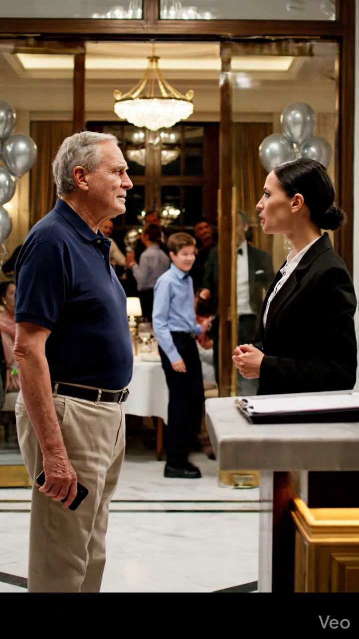 Quand je suis arrivé au restaurant pour la fête d'anniversaire de mon petit-fils, l'hôtesse a dit, 