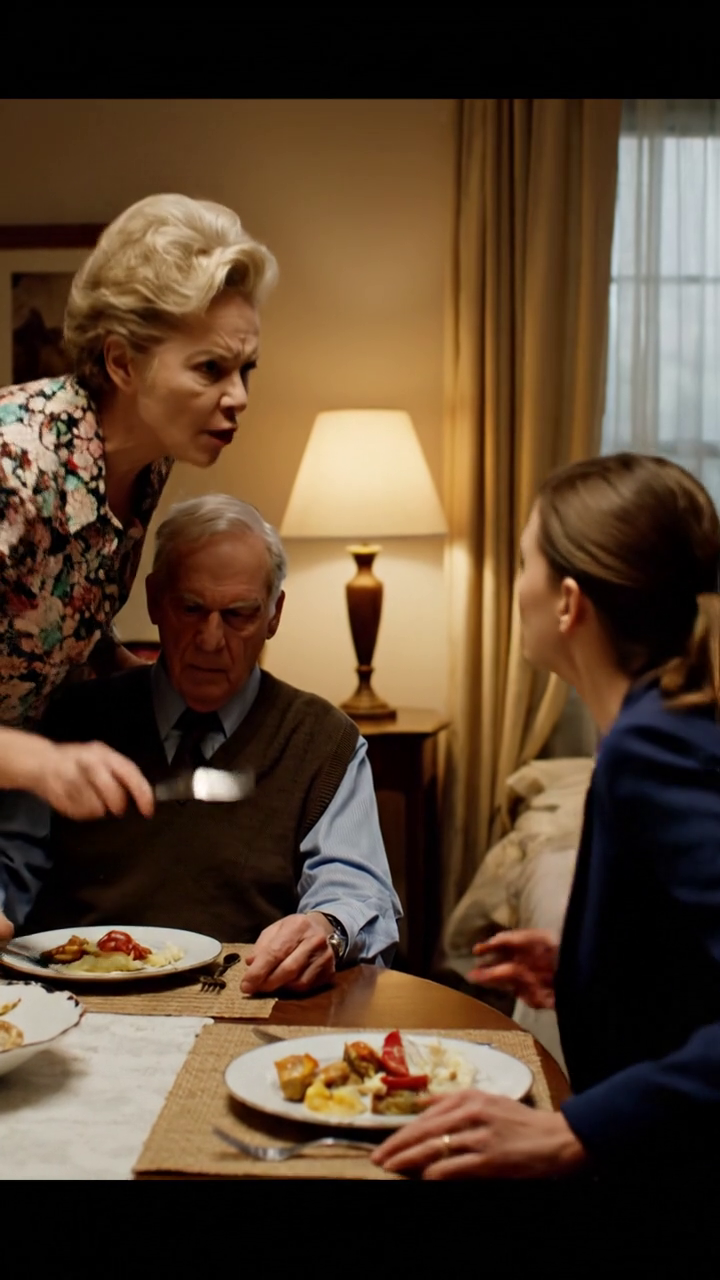 Ma mère a frappé sa fourche vers le bas et a dit, 