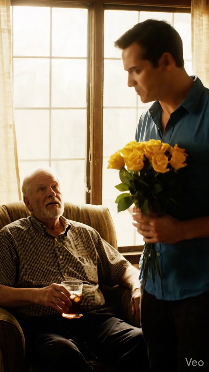 Le jour du Père, mon fils est entré dans ma maison de ranch à Dallas tenant un bouquet de roses jaunes et a demandé si casually, 
