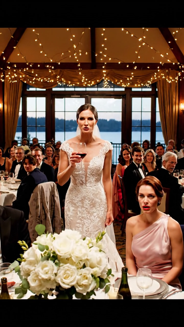 Ma sœur m'a remerciée pour ma générosité devant 300 invités de mariage, puis a jeté le vin rouge sur ma robe Quand j'ai refusé de remettre ma maison du lac et que c'était le moment exact, un étranger s'est levé et a transformé son mariage parfait en un cauchemar Nouvelles