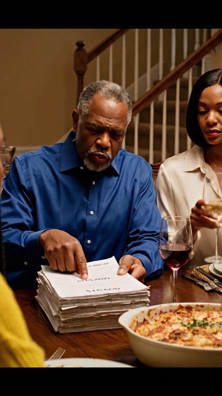 Mon père a poussé la facture de loyer excessive de 15 000 $ sur la table à manger et a dit, 