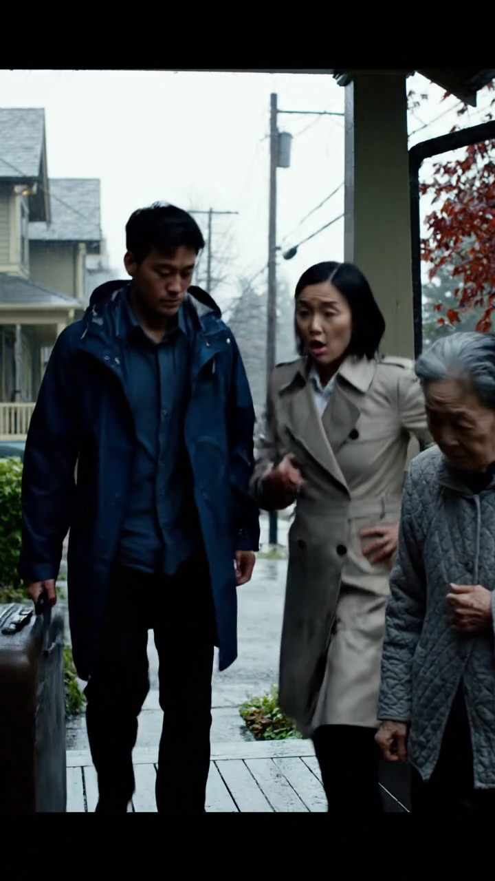 Mon fils a discrètement porté ma valise sur le porche tandis que sa femme m'a dit, 