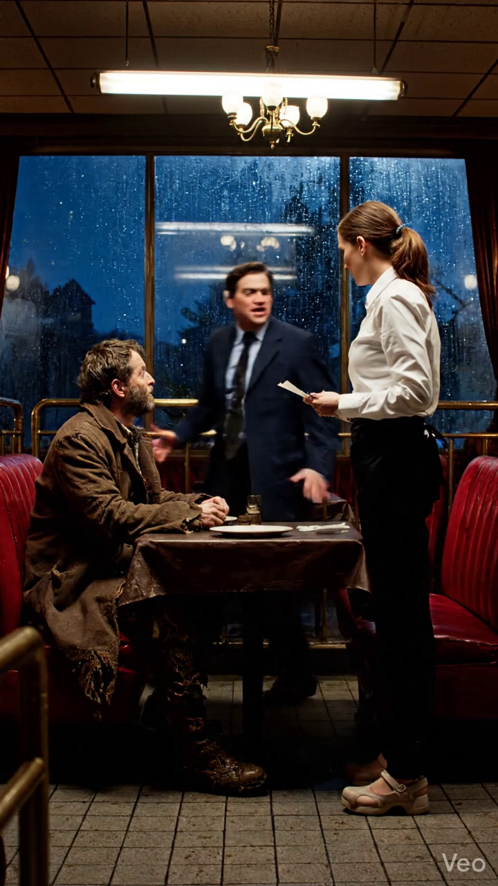 Un millionnaire sous couverture a commandé un steak Puis la serveuse lui a donné une note qui l'a arrêté froid