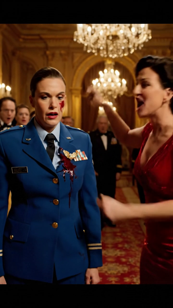 Ma belle-mère a arraché les ailes d'or de mon uniforme de l'armée de l'air et a crié : « Tu as volé ça ! » Dans une salle de bal silencieuse pleine de généraux, de sénateurs et de mon père qui regardait le sol pendant que je saignais. Puis un vétéran de quatre-vingt-deux ans s'est avancé, a atteint la broche dans sa main, et a dit, 