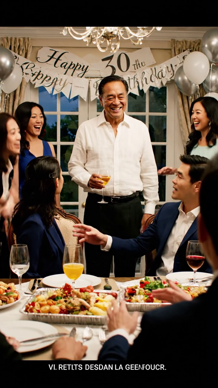 À la fête d'anniversaire, mon père a personnellement lancé, devant des parents, des voisins, et même ses copains de golf, il a ri et a dit que je pouvais à peine payer pour le déjeuner, alors comment pourrais-je rêver d'acheter une maison, mais quand j'ai mis ma main sur mon manteau, regardé droit sur lui, et parlé très tranquillement, toute la pièce a changé News