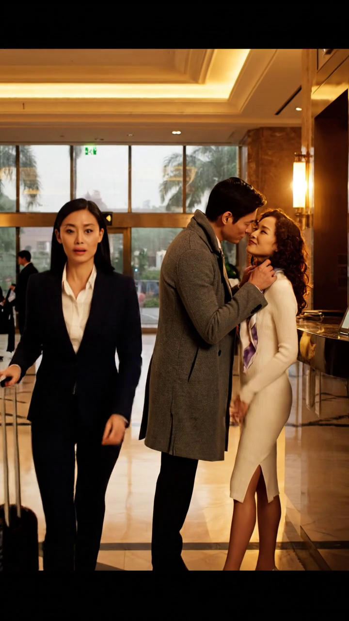 Mon mari est allé à Miami pour travailler pendant 40 jours. Je suis allé le surprendre, et quand je suis arrivé à l'hôtel, je l'ai trouvé en train de faire son amour. J'ai marché, dit une sentence, et il m'a renversé et m'a suivi.