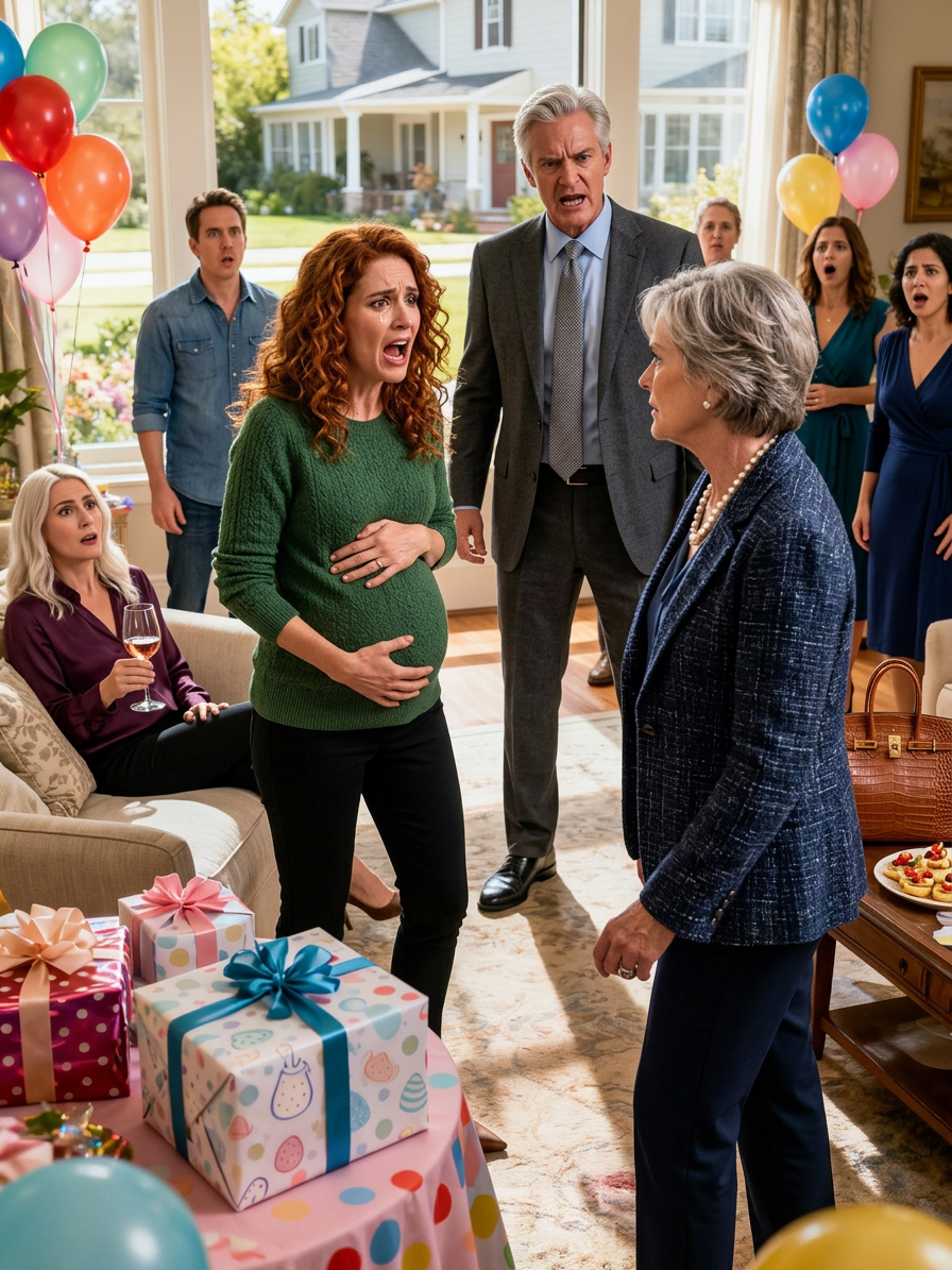 Maman est entrée dans ma douche de bébé et a dit froidement, 