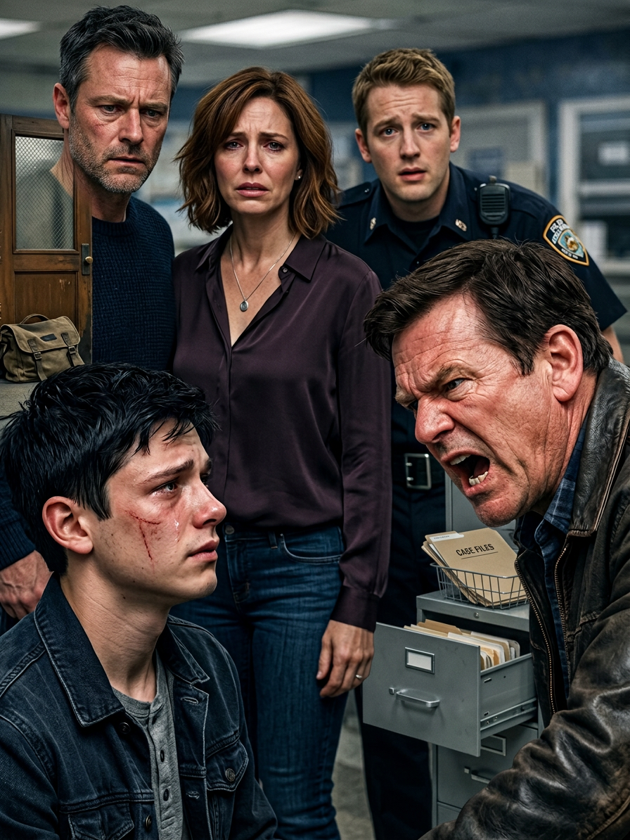 Mon neveu m'a appelé tard dans la nuit. Je suis au poste de police. Mon beau-père m'a frappé... mais il leur a dit que je l'avais attaqué. Ma mère ne me croit pas!