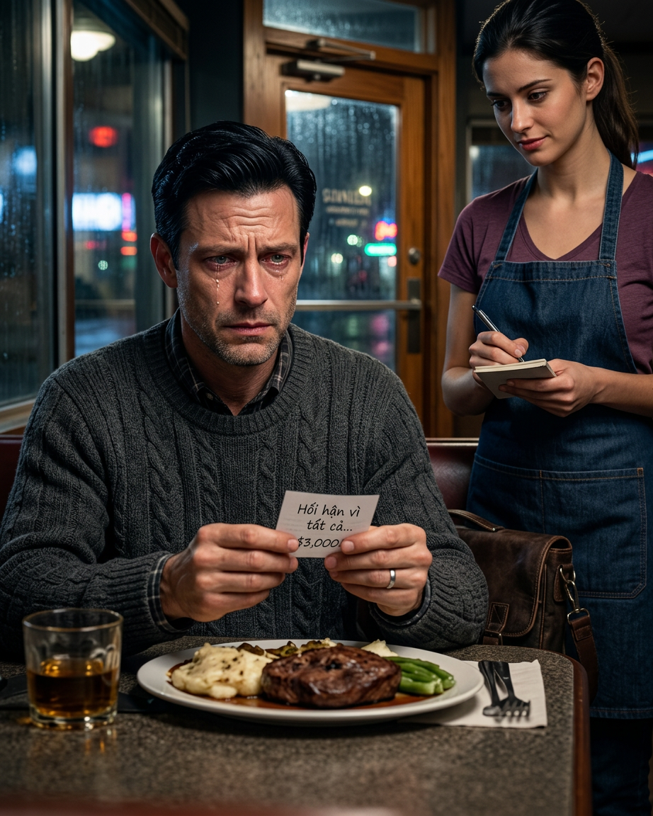 Il s'est retrouvé dans sa propre steakhouse de Luxury, comme un escroc, et a ordonné la plus lourde charge de repas sur le siège... mais la note que la Waitress a relevée a mis en place un sécret pour qu'il y ait un billionnaire et qu'il change pour toujours leurs vies.