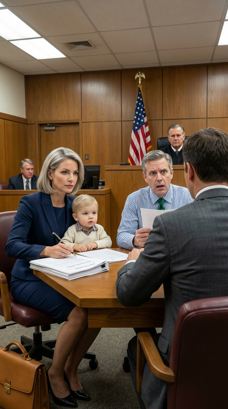 Il s'est tenu dans notre cuisine et a dit, 