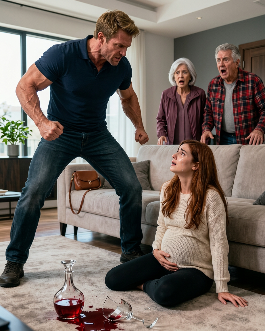 Mon mari m'a battu pendant que j'étais enceinte et ses parents ont ri... mais ils ne savaient pas qu'un simple message allait tout détruire.