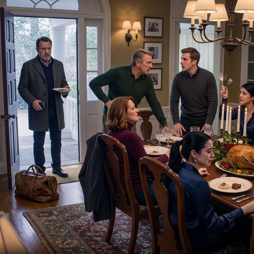 Ils le remercièrent d'avoir sauvé leur vie, puis lui dirent de sortir de son propre siège à sa propre table de Noël, ne se rendant jamais compte que le vieil homme qu'ils appelaient un fardeau était sur le point de rappeler à tous ceux dont ils étaient vraiment la maison. Nouvelles