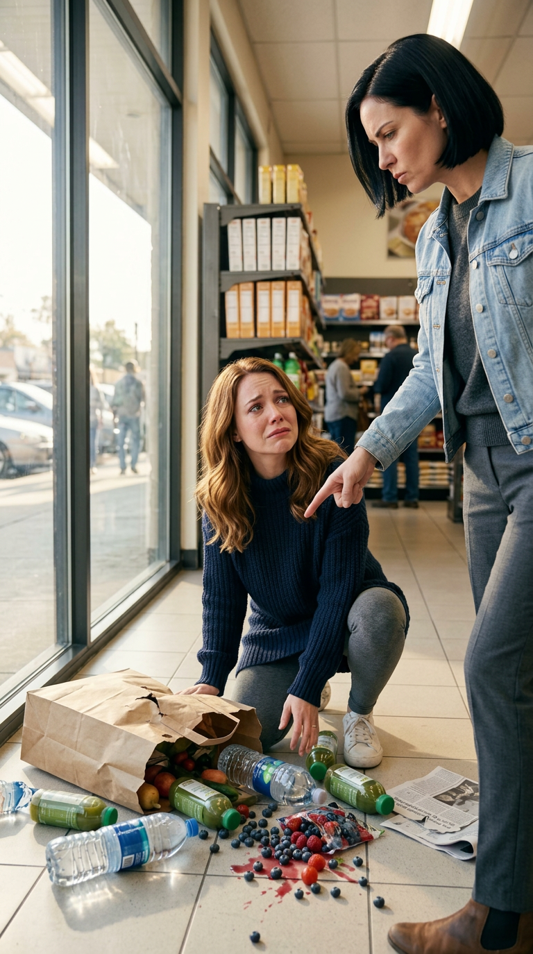 À l'épicerie, j'ai senti quelqu'un me regarder. Un étranger s'est approché, a dit, 