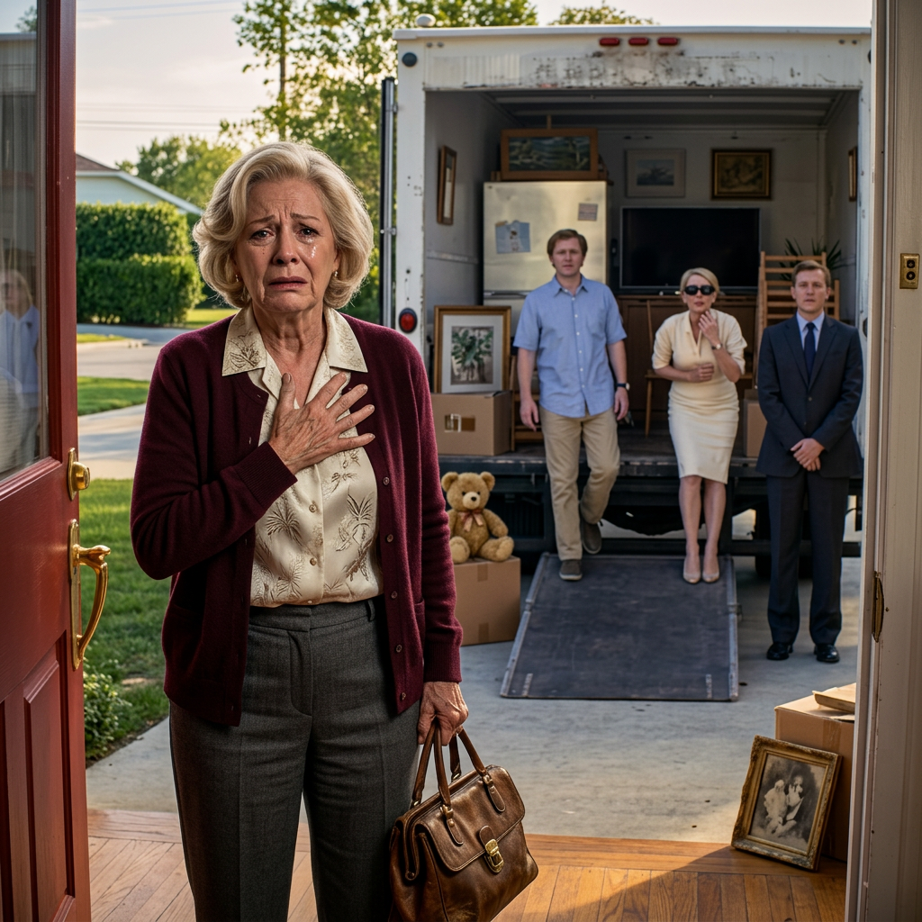 À soixante-treize ans, j'ai vu mon fils et sa femme strip-tease ma maison bare pour leur maison de rêve. Comme j'étais déjà parti mais quand ils ont atteint la porte, quelque chose les a fait frapper les freins et geler Nouvelles