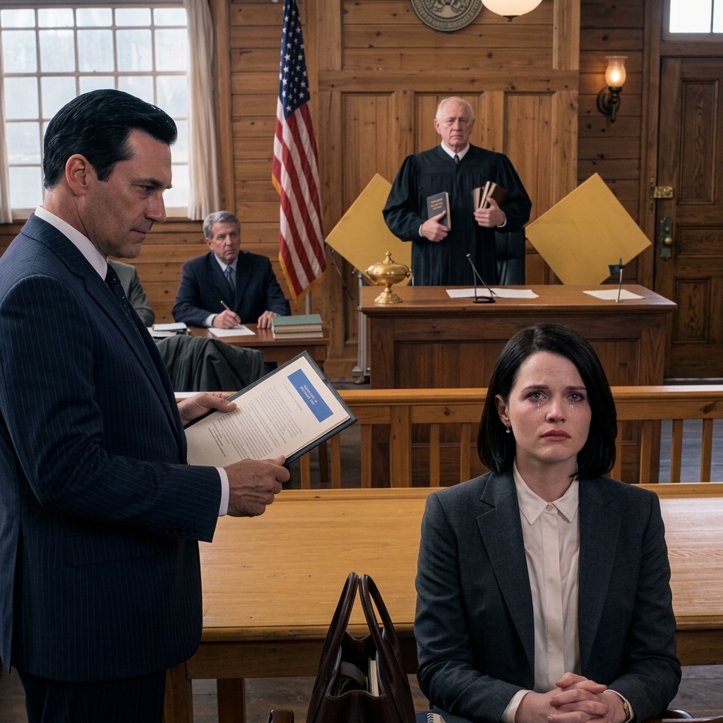 Mon père a dit au jury que j'avais volé à ma mère décédée, mais cet arrogant n'avait aucune idée que le juge silencieux assis au-dessus de nous était la personne la plus inapte à prononcer ce terrible mensonge.