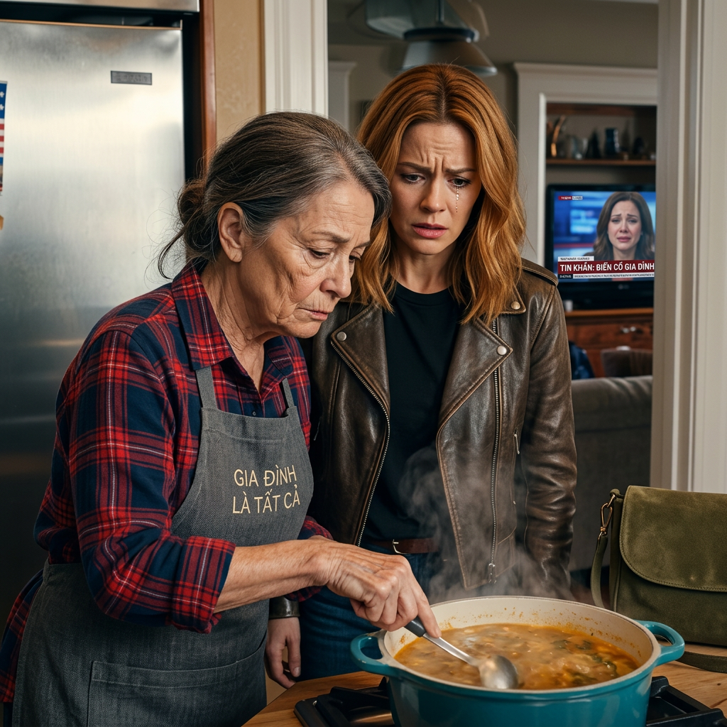 Pendant que j'étais en train de remuer un pot de soupe pour toute la famille, ma belle-fille se rapprocha et dit: Qui t'a dit de cuisiner comme ça? Mon fils a gardé ses yeux collés à la télé, faisant semblant de ne rien voir. Quelques minutes plus tard, un bruit fort venait de la cuisine. Et à partir de ce moment précis, tout a commencé à se réorganiser dans cette maison. Nouvelles