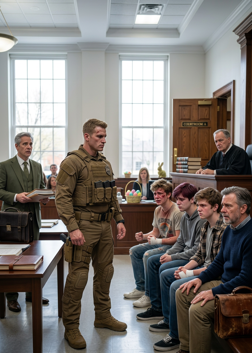 J'ai été sniper pendant 15 ans. Mon fils a été envoyé dans une baraque par 5 seniors et a été porté avec un bélier. LE PRINCIPE L'appelait 