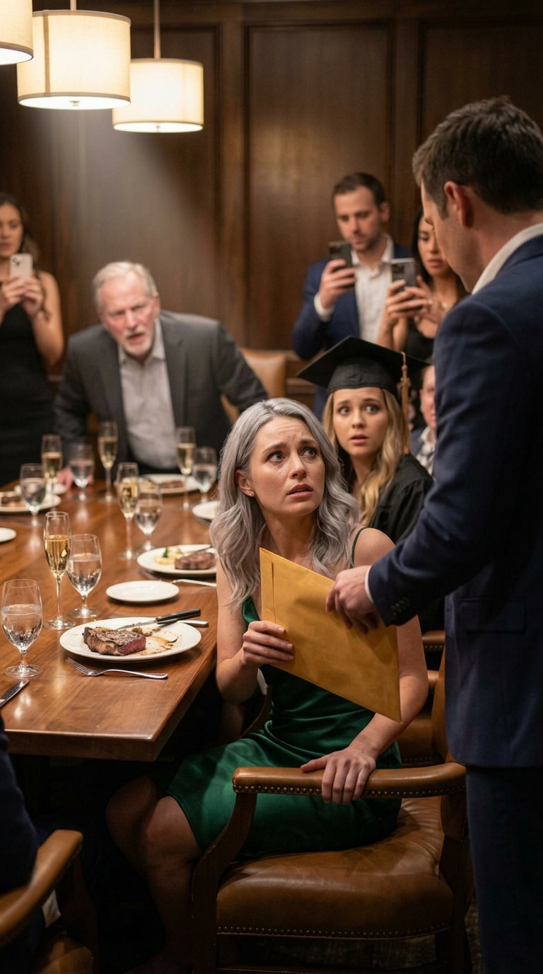 Les parents m'ont toujours appelé pendant que ma sœur était à Harvard. Le jour de sa remise des diplômes, papa a dit qu'elle avait inherit tout un nouveau Tesla, et un manoir de 13 millions de dollars. J'étais assis à l'arrière, tranquillement avant qu'un escroc ne s'en aille, m'a donné un ENVELOPE, et qu'il soit temps de leur montrer qui vous êtes vraiment. magazine vie