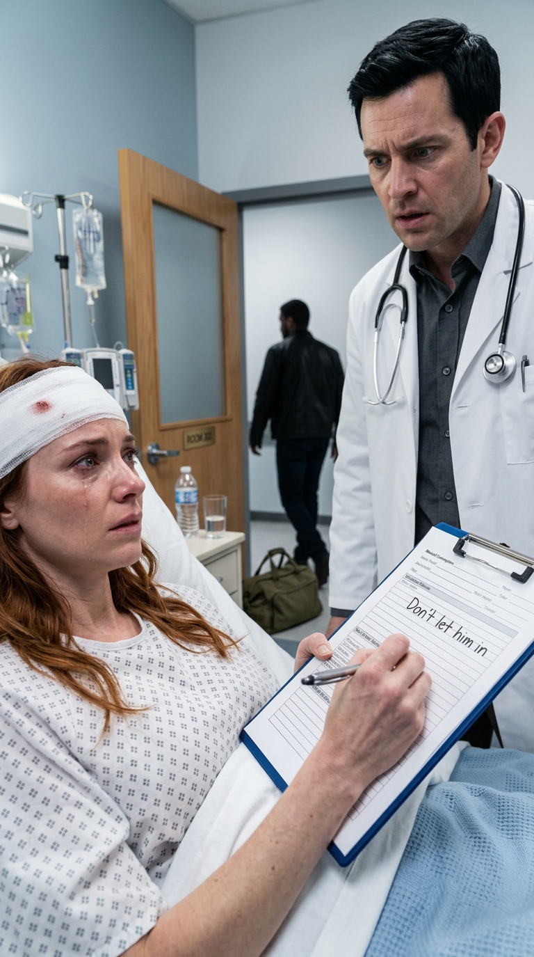 Je dis au docteur que tu as glissé et que tu t'es cogné la tête. Mon mari murmurait à côté de mon lit d'hôpital. J'ai hurlé jusqu'à ce qu'il s'appuyât et sifflât, dis la vérité, et tu ne reverras plus jamais les enfants. Quelques minutes plus tard, mon docteur est entré... et j'ai réalisé qu'il était mon vieil ami à l'université. En secouant la main, j'ai saisi son stylo et j'ai écrit trois mots désespérés. Dès qu'il les a lus, son visage est devenu blanc. Ce qui s'est passé a tout changé. Histoires vraies