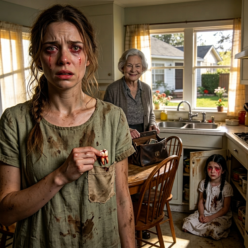 Ma mère a dit qu'elle voulait une chance de rattraper le passé, donc elle a proposé de prendre soin de ma fille pour la nuit afin que je puisse me reposer. Le lendemain matin, quand je suis venu la chercher, ma fille était assise sans mouvement dans le coin de la cuisine, sa chemise de nuit tachée de boue, ses yeux rouges comme si elle avait passé des heures à pleurer. J'ai demandé ce qui s'était passé, mais ma mère ne m'a fait qu'un petit sourire et a dit que ma fille avait somnambulé et était sortie seule dans le jardin. Cette explication a duré jusqu'à ce que je lave la robe et découvre une dent humaine dans sa poche. Histoire