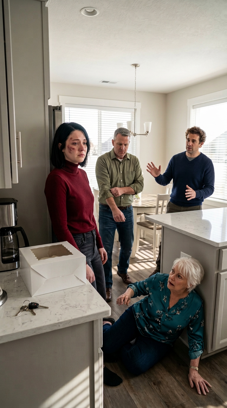 À mon anniversaire, mon père est entré, a regardé mon visage meurtri, et a demandé,