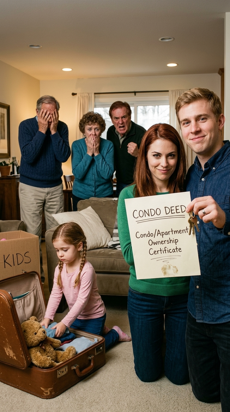 Vous n'habitez plus ici, mes lois l'ont dit à ma fille de 12 ans, puis l'ont faite, alors que ma belle-soeur a emménagé dans notre condo de 473 000 $. Quand mon mari l'a découvert, il n'a pas crié. Il a seulement souri et a dit, 