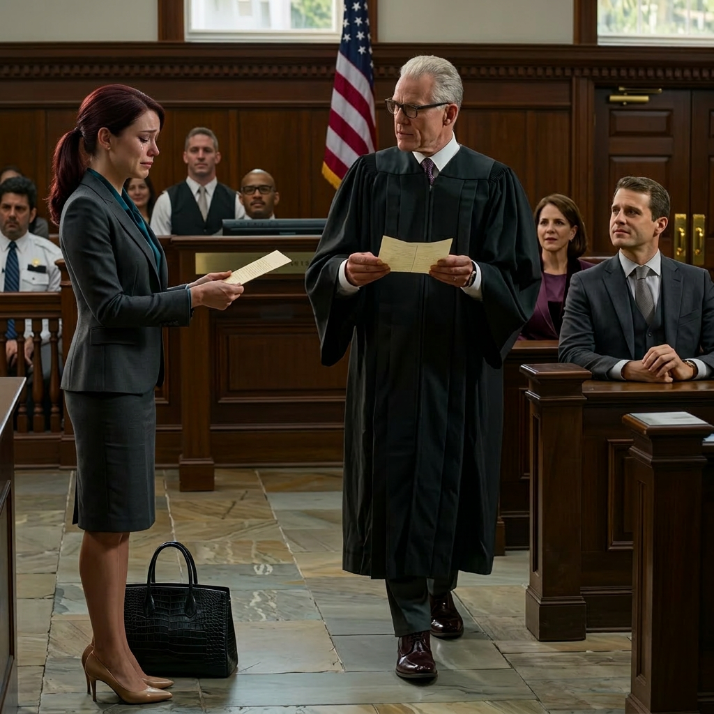 Dans la salle d'audience, mon père avait l'air fier. 