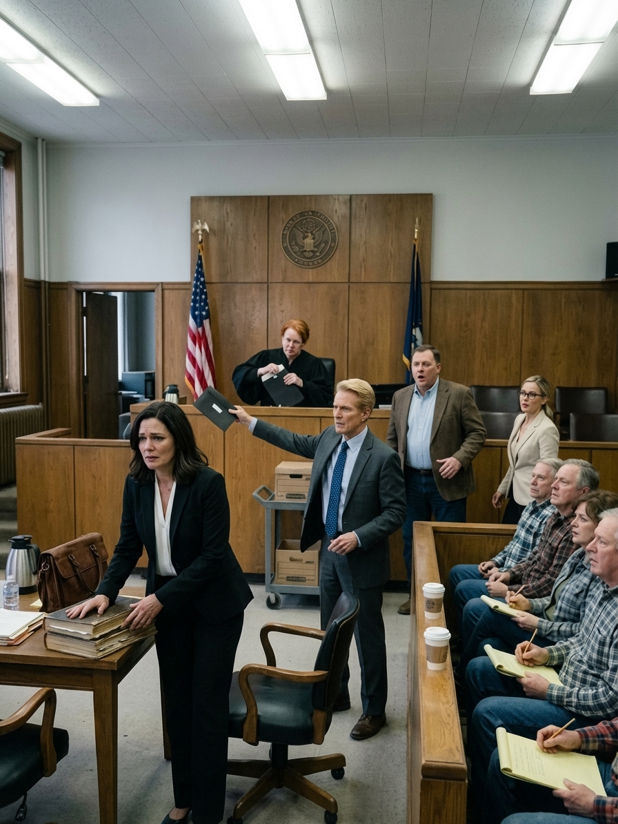 Quand mon père s'est arrêté dans une cour d'appel, il a regardé un jury de ses amis dans les nouvelles de l'année.