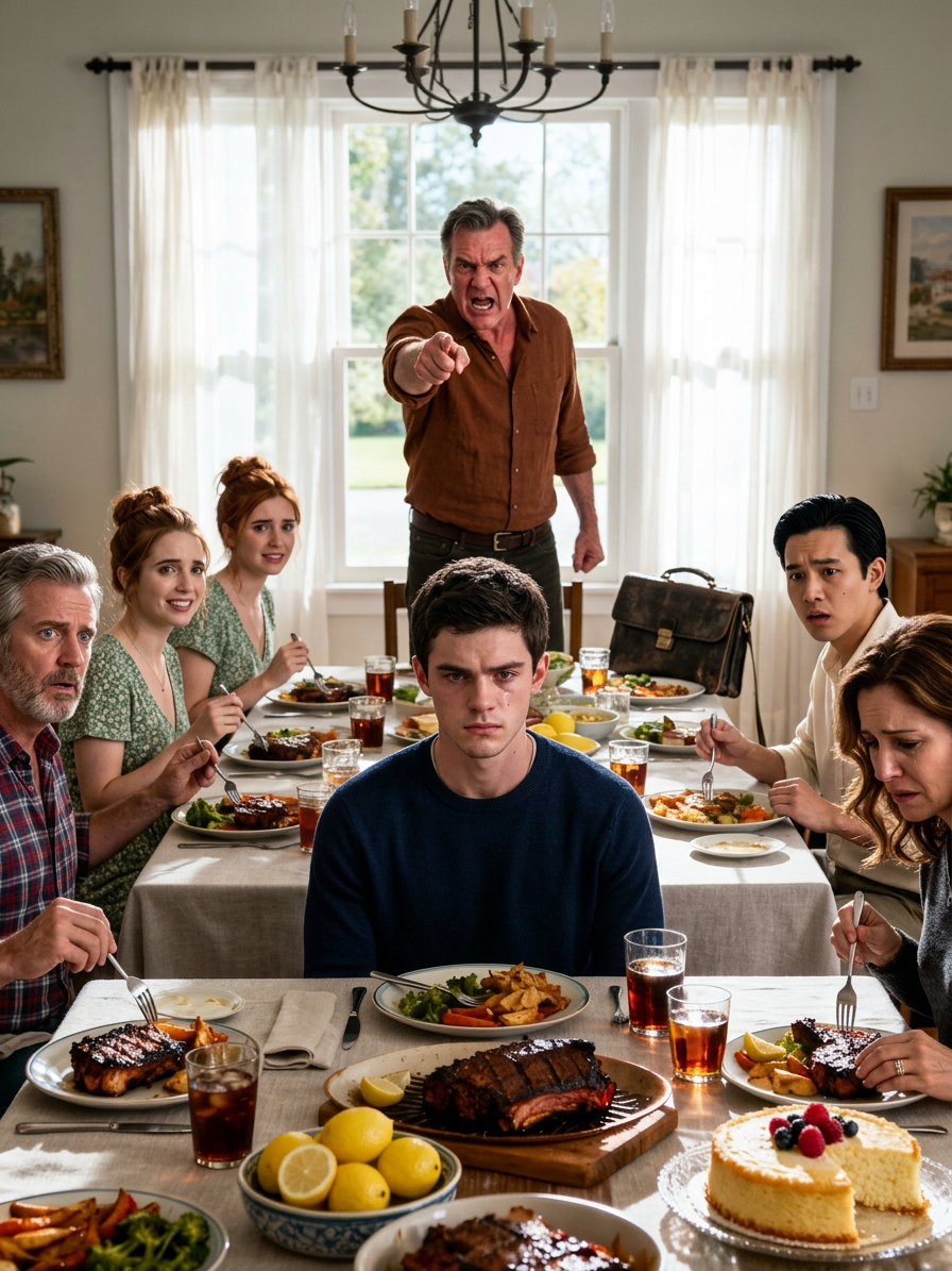 La vacation est éteinte. Attendre une visite de notre avocat, a annoncé papa à la réunion de famille. Tout ça parce que j'ai refusé de co-signer un prêt de 220 000 $ pour ma boutique de soeurs d'or. Je ne me suis pas disputé. J'ai hurlé, je me suis détourné... et le lendemain matin, ils se sont réveillés à des comptes gelés. Nouvelles