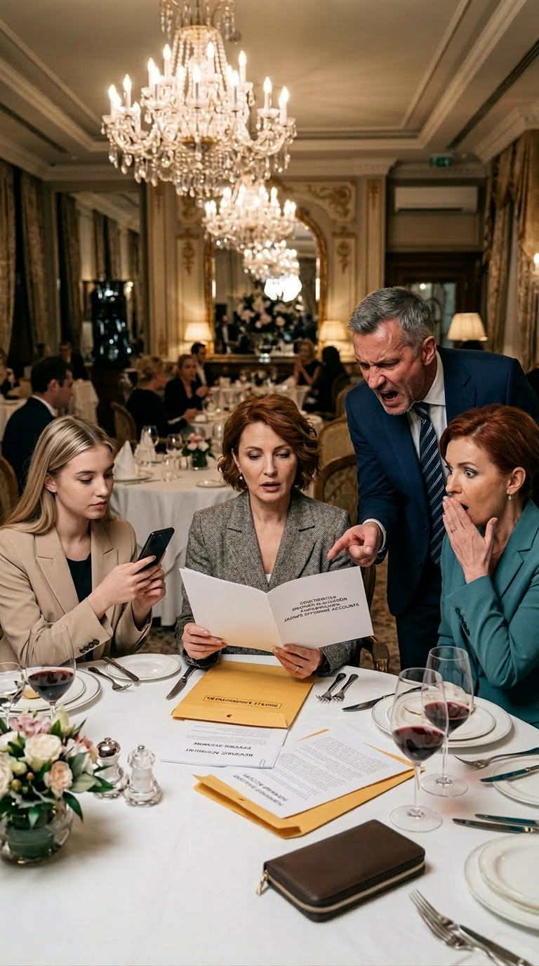 Mes mains n'ont pas tremblé quand j'ai lu leur lettre de déshonneur au restaurant cinq étoiles. Le téléphone de sœur a enregistré ma panne attendue. Mes parents regardaient avec satisfaction. Puis j'ai cherché ma propre enveloppe. Ils voulaient ma dépression. Rois