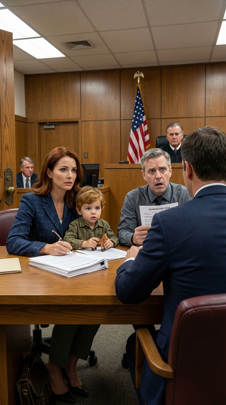 Il s'est tenu dans notre cuisine et a dit, 