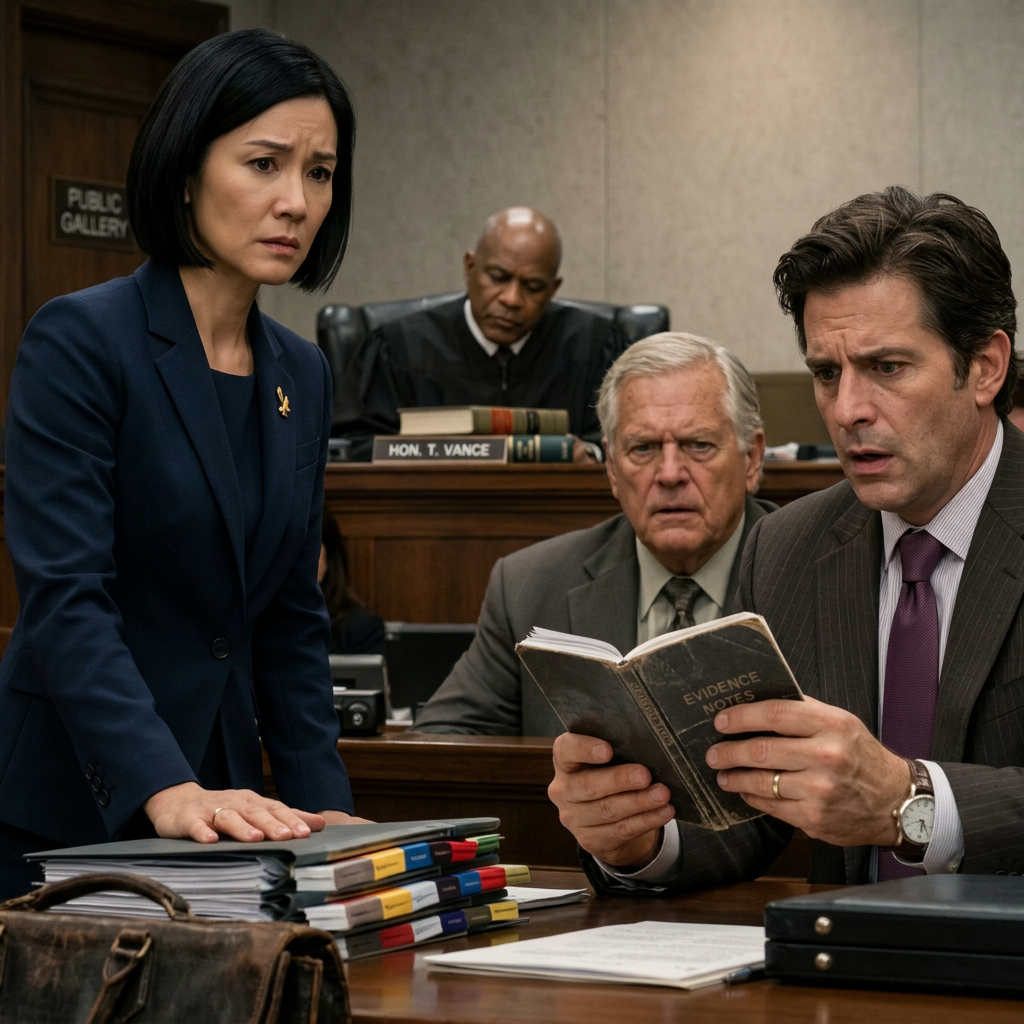 J'ai tenu seul au tribunal comme mon père m'a frappé jusqu'à ce que son avocat Froze mon Dieu... Est-ce vraiment elle?