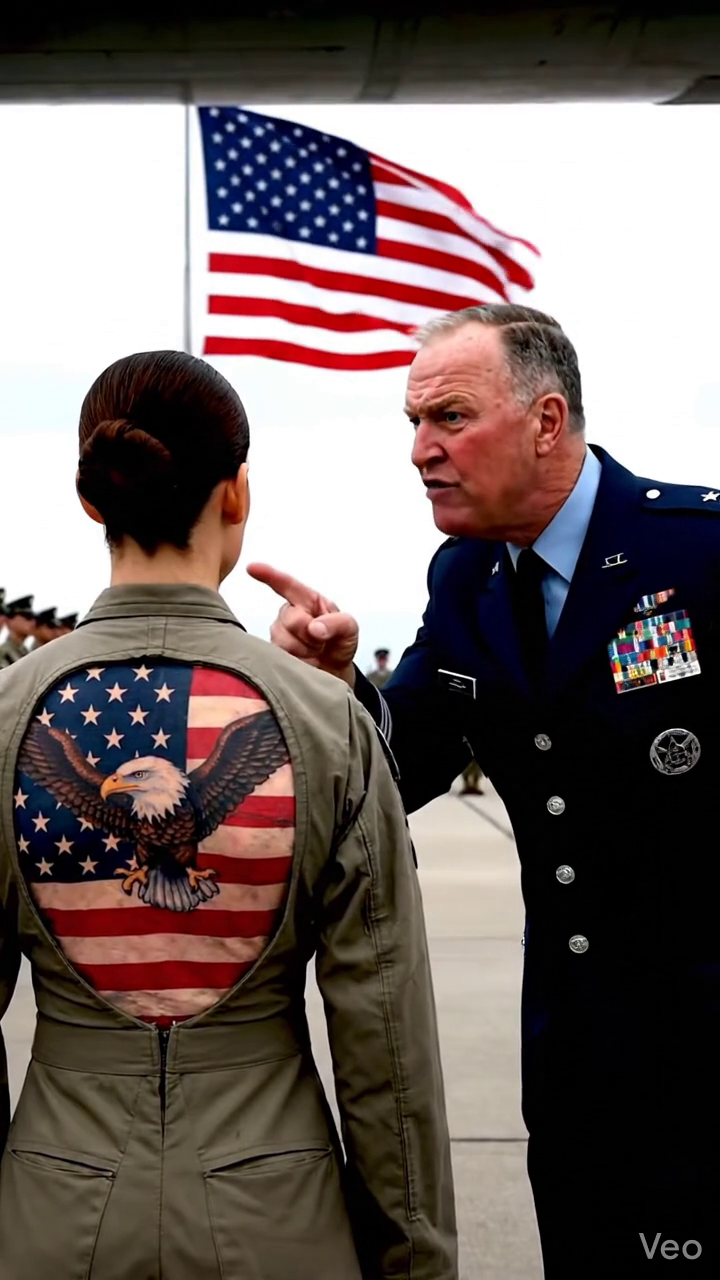 Elle est juste un échec inapte au service. Mon père m'a humilié devant toute la base... jusqu'à ce qu'ils voient le tatouage sur mon dos. Son commandant s'est figé, s'est levé, et a dit trois mots qui ont tout changé.