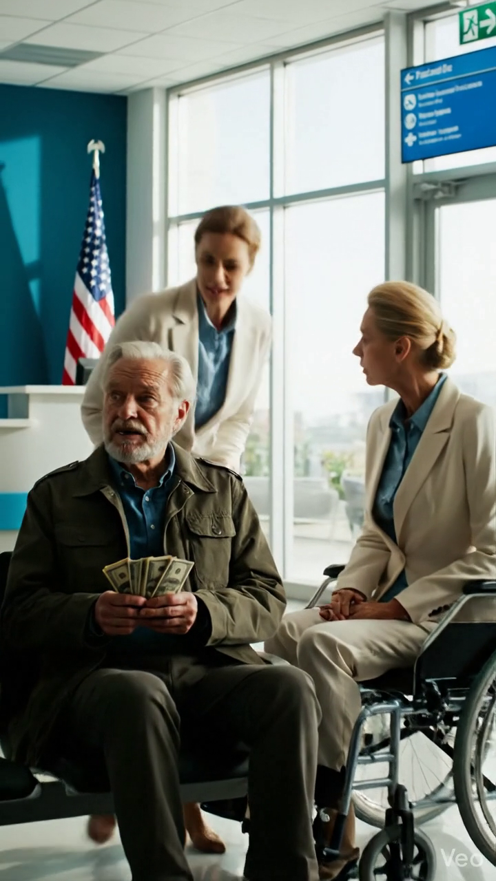 Après une simple procédure de poignet, mon fils m'a laissé dans un lobby hospitalier avec 40 $ dans ma poche et sans retour. Une femme âgée en fauteuil roulant a remarqué, m'a demandé de sortir avec elle, et par le lendemain matin j'ai compris pourquoi il avait l'air si agité dans ce parking.