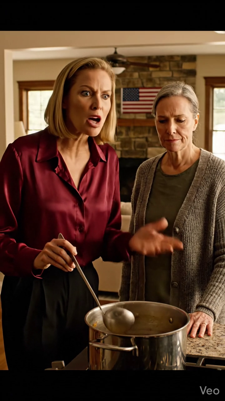 J'étais en train d'enfiler la soupe quand ma belle-fille a soudain frappé la louche à côté de moi et m'a arraché, -Qui cuisine comme ça?-- Mon fils vient de monter le Tv, prétendant ne pas entendre une chose. Cinq minutes plus tard, A Loud Noise Shook The Whole Kitchen. Il s'est alors arrêté à la vue devant lui.