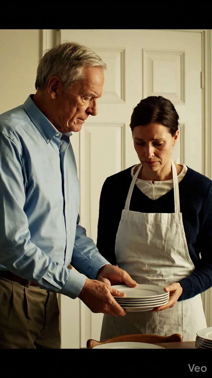 J'ai conduit quatre heures pour un dîner de famille, et avant même que je puisse poser mon sac, mon père a fourré une pile d'assiettes dans mes mains et a dit, 