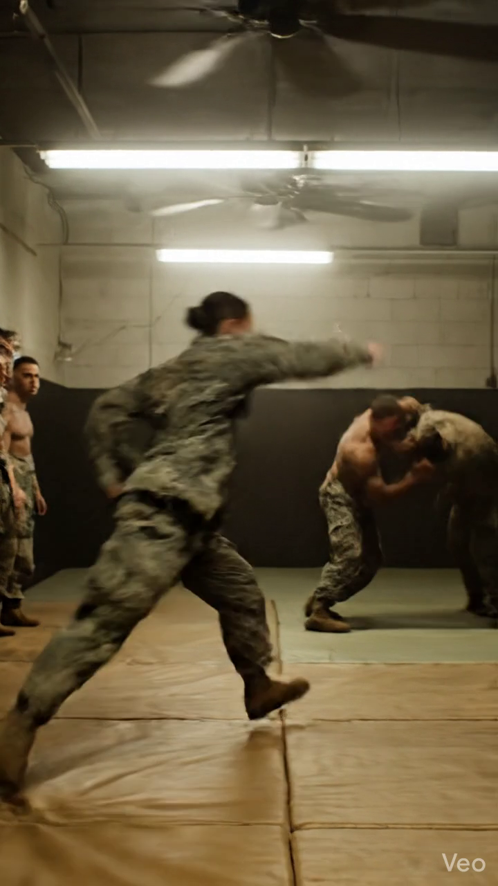 Il a essayé de l'humilier avec un coup de pied ce qui s'est passé après a stupéfait toute la base. windowarab