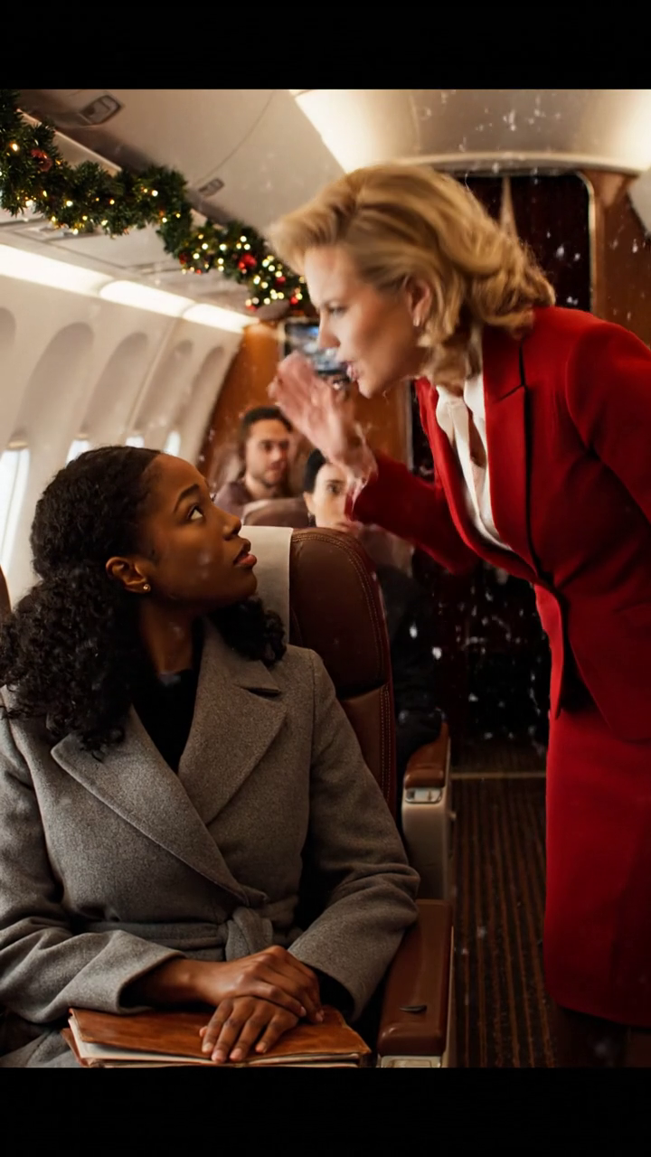 Le pilote ordonne à la femme noire de déplacer des sièges le soir de Noël Il ne sait pas qu'elle possède l'avion