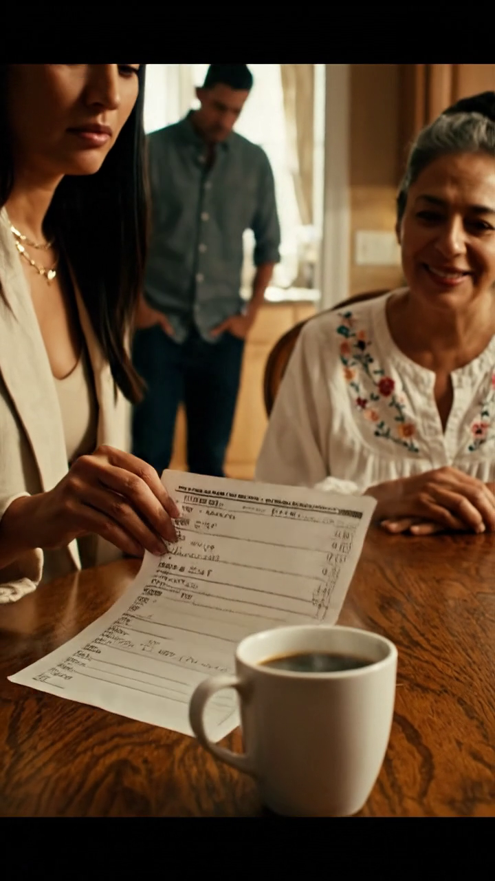 Ma belle-fille a glissé une liste dactylographiée sur ma table de cuisine, ce qu'il faut garder, ce qu'il faut faire, et quelques semaines plus tard mon fils a voulu utiliser cette même maison comme garantie pour sa femme, 300 000 $ de dettes, et j'ai seulement plié le papier, souri, dit merci, puis emballé tranquillement le dimanche matin au moment où les lettres certifiées sont apparues, leurs visages avaient changé News