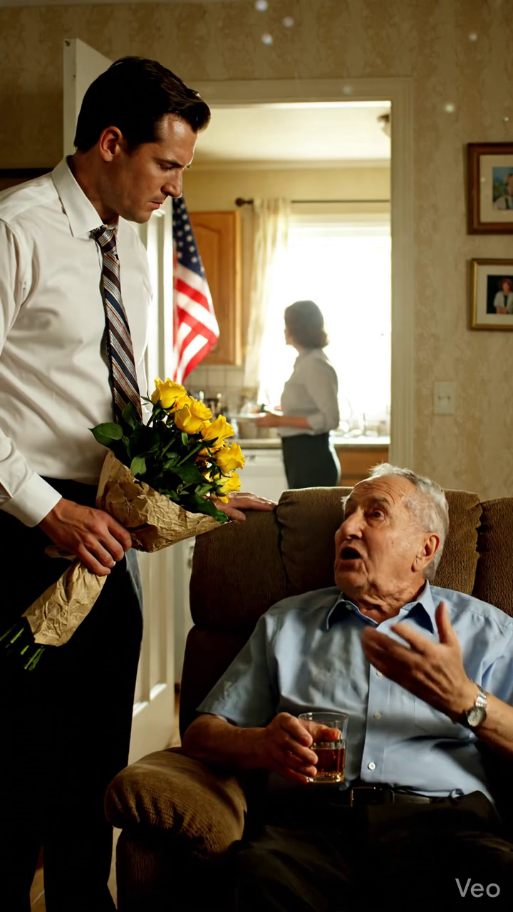 Le jour du Père, mon fils est entré dans ma maison de ranch à Dallas tenant un bouquet de roses jaunes et a demandé si casually, 